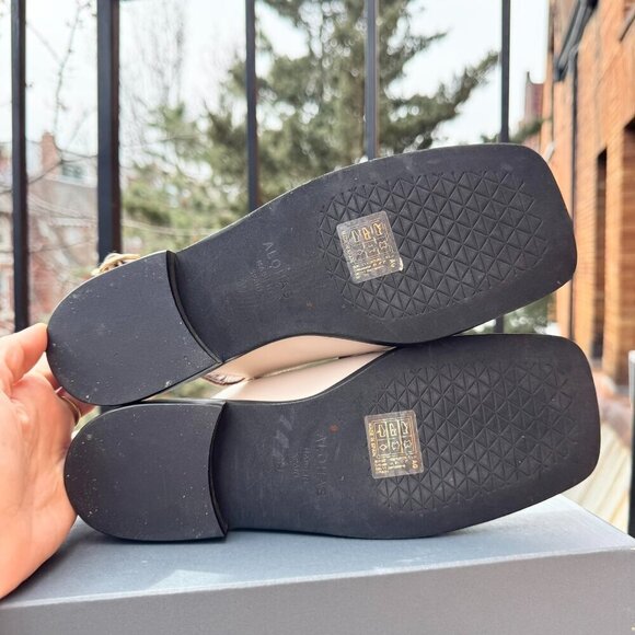 New ALOHAS Abe Slingback Leather Loafer Sandals Shoes Flats Cream Gold 8.5 / 39 - Picture 12 of 16